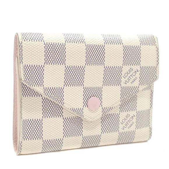 Louis Vuitton Tri-fold Wallet Damier Azur Victorine - Picture 1 of 10